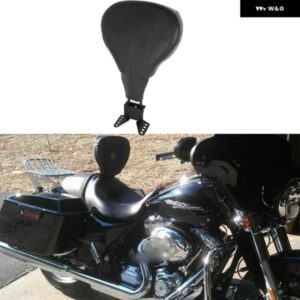 ドライバー ライダー バックレスト シーシーバー ハーレー ツーリング エレクトラグライド ロードキング 1988-2008 PU レザー ブラック カ
