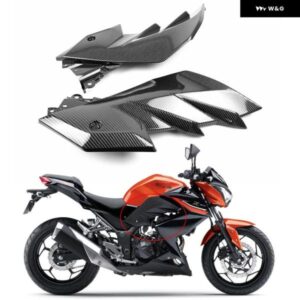 カーボン オートバイ サイドトリム カバー ブラケット フェアリング カウリングケース KAWASAKI NINJA 250 Z250 2013-2018 / Z300 2014-201