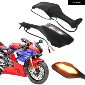 オートバイ バックミラー LED ウインカー付き ホンダ CBR1000RR 2017-2021 2018 2019 2020 カスタムパーツ アクセサリー 交換用部品 互換品