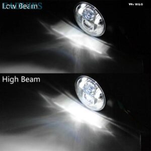 ブラック 5.75インチ オートバイ プロジェクター LED ヘッドライト ブラケット 付き ホンダ VTX 2002-2008 VTX 1800 VTX 1300 カスタムパー - bracket