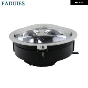 ブラック 5.75インチ オートバイ プロジェクター LED ヘッドライト ブラケット 付き ホンダ VTX 2002-2008 VTX 1800 VTX 1300 カスタムパー - Black　A