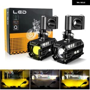 1セット オートバイ LED スポットライト 18000LM 12V 電気 自動車 補助ロード遠近ライトタンジェントライト点滅レンズ カスタムパーツ アク - 1set　L5-Headlights