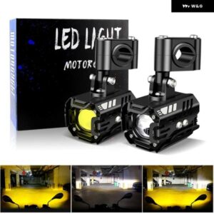 18000LM オートバイ ヘッドライト フォグランプ LED 補助ドライビングライトスポットライトヘッドランプデュアルカラーフラッシャーファロー - 1set　L5-Headlights