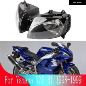 ヤマハ YZFR1//YZF-R1 1998-1999 カフェレーサー オートバイ アクセサリーフロント ヘッドライト ヘッドランプ ライト ランプ カスタムパー