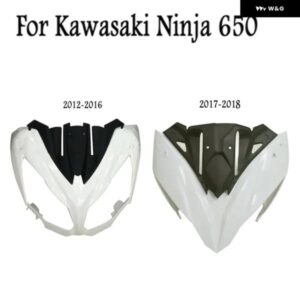 オートバイ 未塗装 アッパーフロントカウ ルノー ズ フェアリング KAWASAKI NINJA 650 EX650 ER6F 2012-18 カスタムパーツ アクセサリー 交