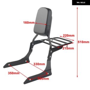 オートバイ リアピリオンシート バックレストシーシーバーキャリア ヤマハ ストライカー 1300 XVS1300 2011-17 カスタムパーツ アクセサリ