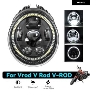 オートバイ ヘッドランプ V ロッド VRSCF VRSC VRSCR 2002-2017 60W VROD LED フロント ヘッドライト HI/ロービーム カスタムパーツ アクセ