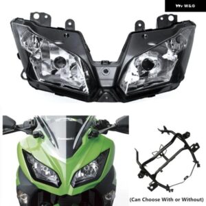 オートバイ ヘッドライト アセンブリ KAWASAKI NINJA250 ニンジャ 300 EX300 2012-2018 ヘッドランプアクセサリー カスタムパーツ アクセサ