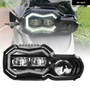 最明 LED ヘッドライト BMW F650GS F700GS F800GS F 800GS アドベンチャーエクスプローラーヘッドランプ フォグランプ 高低 DRL オートバイ - BMW　Led　Headlight