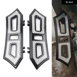 フロントフットパグフットボードドライバーフロアボード フットレスト ハーレー ソフテイル トライクツーリングモデルアルミ ブラック ホワ