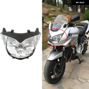 オートバイ フロント ヘッドライト ヘッドランプ アセンブリ スズキ GSF650 2005 2006 2007 2008 GSF1250 2007 2008 2009 2010 カスタムパ
