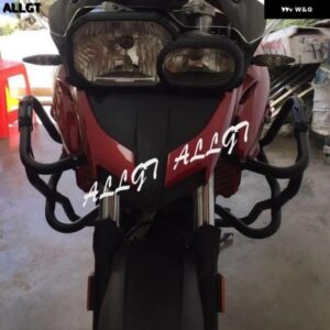 1PC オートバイ エンジンクラッシュバー BMW F800GS/F700GS 2013-2017 黒赤 カスタムパーツ アクセサリー 交換用部品 互換品 - Black