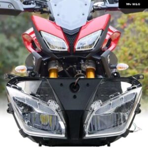 オートバイ ヘッドライト ヤマハ MT09 FZ09 トレーサー 900 GT 2015-20 アクセサリーフロント LED DRLライト アセンブリ カスタムパーツ ア