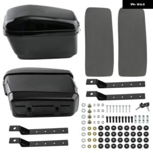 ハーレー ホンダ ヤマハ用オートバイハードサドルバッグ ABSプラスチック