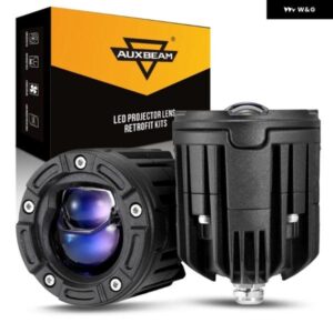 2.5インチ オートバイ バイク LEDスポットライト 68W 6000K プロジェクターレンズ LEDワークランプ 5ライトモード オートバイ バイク SUV ATV トラック 用 - 6000K　White