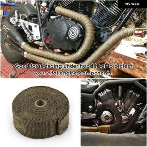 2.5*5M 排気熱テープ オートバイ バイク マフラー熱テープバンド 車 モトクロス オートバイ バイク ガラス繊維 高温 部品
