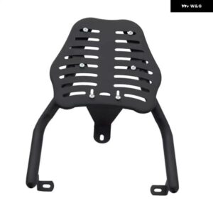 リアラゲッジラックキャリア 簡単取り付け アイアン製 バイク用リアフェンダーラック