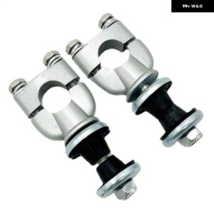 ダートバイク用 2個入り オートバイハンドルバークランプ 7/8インチ 22MM シルバー