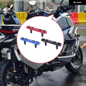 汎用バイクハンドルバーエクステンダー合金アクセサリーマウント取り付け金具付きバイクハンドルバーカスタム - RED