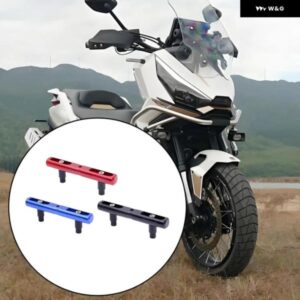 汎用バイクハンドルバーエクステンダー合金アクセサリーマウント取り付け金具付きバイクハンドルバーカスタム - Blue