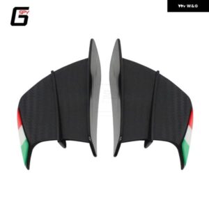 ヤマハ R6 R25 R7 R3 BMW S1000RR S1000R R/R 1000R 1000RR オートバイスポイラーウイング エアロダイナミック ウイングレットカバー - A