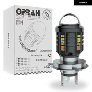 オートバイ バイク ヘッドライト LED H4 電球 HI/LO ビーム 2016 3570SMD モト LED オートバイ バイク ランプ 6500K ホワイト アンバー デュアルカラー 8000
