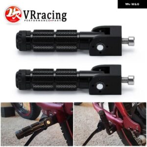2個 M8 汎用 オートバイ バイク モーター オートバイ バイク 折りたたみ 式 フットレスト フットペグ フットレスト ペグ リアペダルセット CNCアルミ オート