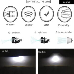 2.5インチ BI LED プロジェクターレンズ ブルーコーティング ハニカム RGB エンジェルアイ シュラウド マスク H4 H7 車 オートバイ バイク キット - LENS-　RGB　B　SHROUDS