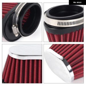 汎用 51MM/55MM/60MM エア フィルター クリーナー オーバルラウンドテーパーコーンクランプ オートバイ バイク 車ミニ オートバイ バイク OFI100 - 2.35inch　60mm2