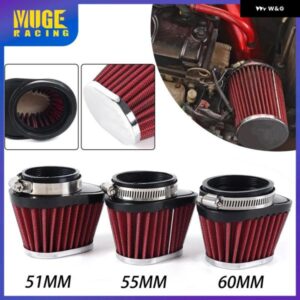 汎用 51MM/55MM/60MM エア フィルター クリーナー オーバルラウンドテーパーコーンクランプ オートバイ バイク 車ミニ オートバイ バイク OFI100