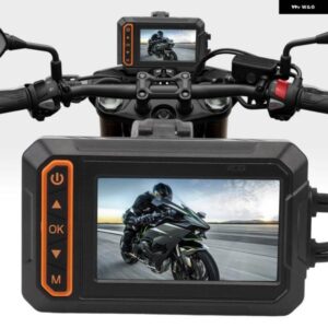 バイク 用ダッシュ カメラ デュアルレンズ フロントリア 1080P 3インチスクリーン IP67 ドライビングレコーダー モータースポーツ バイク 用ダッシュカム