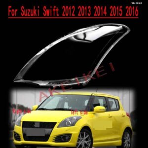 スズキ スイフト 2012-16 車用 フロント ヘッドランプ カバー シェル 防水 クリア ヘッドライト レンズ