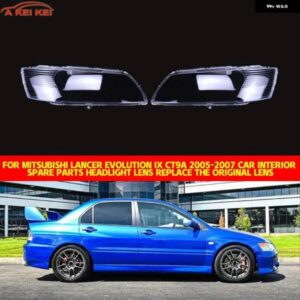 三菱 ランサーエボリューション IX CT9A 2005 2006 2007 車用 ヘッドライト シェル 防水 クリア ヘッドライト レンズ レンズ 交換