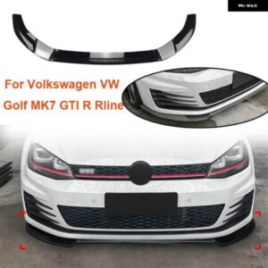 車用フロント バンパー スポイラー チンリップ アンダースプリッター ディフューザー デフレクター ガードカバー VW フォルクスワーゲン ゴルフ MK7 GTI R
