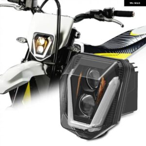 バイク 用 ヘッドライト LEDライト HUSQVARNA TE FE TC FC 125 250 300 350 450 501 701 250I 300I エンデューロ ダート バイク モト ヘッドランプ