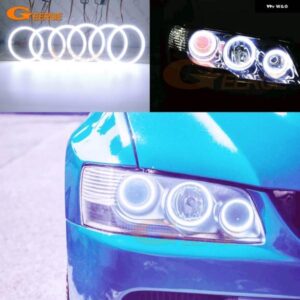 三菱 ランサーエボ 7 8 9 2002-07 超高輝度デイライト COB LED エンジェルアイキット ハローリング