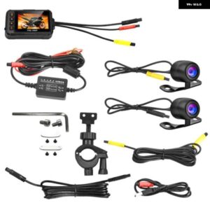 1080P 防水 オートバイ バイク カメラ DVR オートバイ バイク ダッシュカム 3インチ フロント リア カメラ ビデオレコーダー DVR