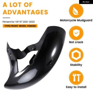 フロントホイールフェンダー オートバイ バイク フェアリング ヤマハ YZF R7 2021-2023フロントフェンダー オートバイ バイク アクセサリー - As　Shown