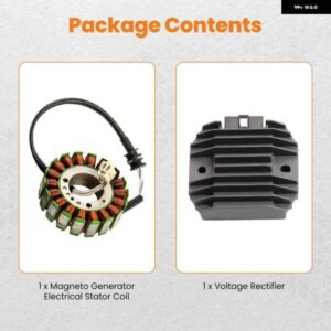 12V オートバイ バイク ジェネレーター ステータコイル + 電圧レギュレータ 整流器 ヤマハ 5EB-81410-00-00 4JH-81960-00-00