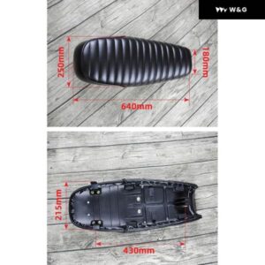 オートバイ バイク シート 速 乾性 衝撃吸収性 交換用 汎用 PU サドル サドルシート 快適 ソフト カフェレーサー