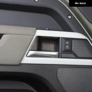 ABSカーボン車内 ドアハンドル ボウルカバー ランドローバー ディフェンダー 90 110 2020-2024 ドアリストプロテクション トリム カバー - For　Defender　1102