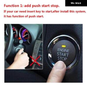 ホンダ アコード 2013-2017 プッシュ ボタン スタートストップ 電話アプリ リモート コントロール システム 集中ロック システム ワイヤーカットなし - system　with　panel