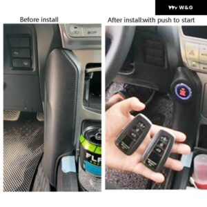 トヨタ プラド 2018-2021 車用 エンジン プッシュ スタートストップ リモート コントロール システム とキーレスエントリー システム センサーハンドル付き - with　panel　no　handle