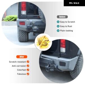 ABS スモークブラック 車用 フロントウィンカー リア フォグランプ カバー ハマー H2 2003-2009 外装 アクセサリー - 1