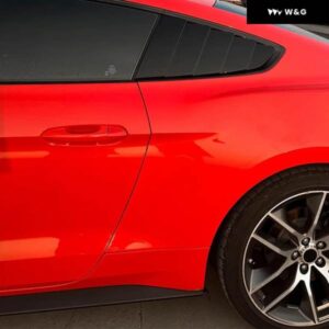 自動車用 リア三角窓ルーバー シャッター ブラインド カバー トリム フォード マスタング MK6 2015-2023