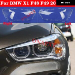 BMW X1 F48 F49 2015-2021 車用 フロント ヘッドライト ランプ ヘッドランプ ランプシェード オートシェル LED ヘッドライト カバー ガラス レンズ ケース - Set　6
