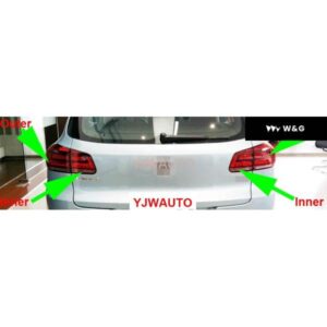VW TIGUAN 2013-17 テールライト カー テールライト アセンブリ オートリア ブレーキライト ウィンカー リバース フォグランプ - Inner　1　Pcs　Right