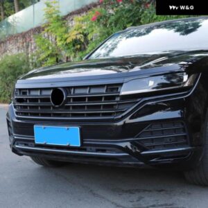 VW 新型トゥアレグ ブライトブラック グリル メッシュストリップ 2019 2021-23 アクセサリー カーフロントミドル トリム スタイリング ガーニッシュ - 15pcs　Bright　black