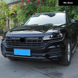 VW 新型トゥアレグ ブライトブラック グリル メッシュストリップ 2019 2021-23 アクセサリー カーフロントミドル トリム スタイリング ガーニッシュ - 26pcs　Bright　black