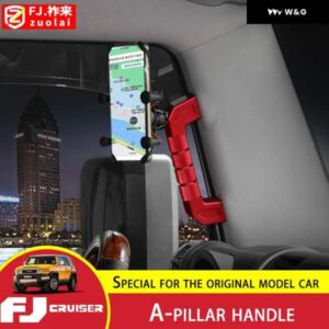 トヨタ FJ クルーザー Aピラー ハンドル アルミ 合金 ルーフハンドル 携帯電話 ホルダー クルーザー インテリア ドアハンドル カスタム - fixing　bracket